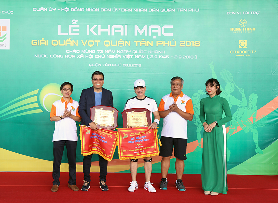 Hung Thinh Corp đồng hành cùng Giải Tennis Quận Tân Phú 2018