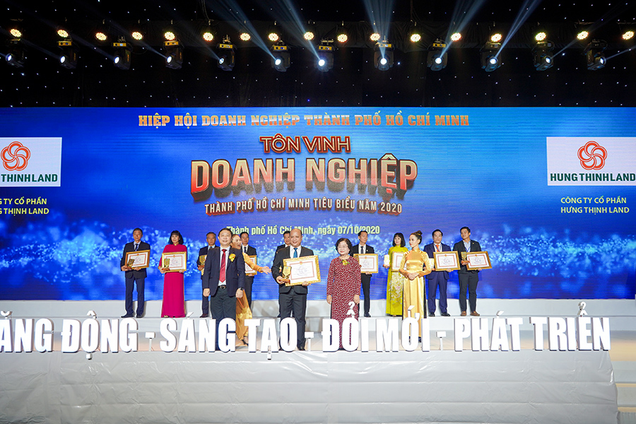 Hưng Thịnh Land và Tập đoàn Hưng Thịnh thắng lớn với loạt giải thưởng Doanh nghiệp, Doanh nhân TP.HCM tiêu biểu năm 2020