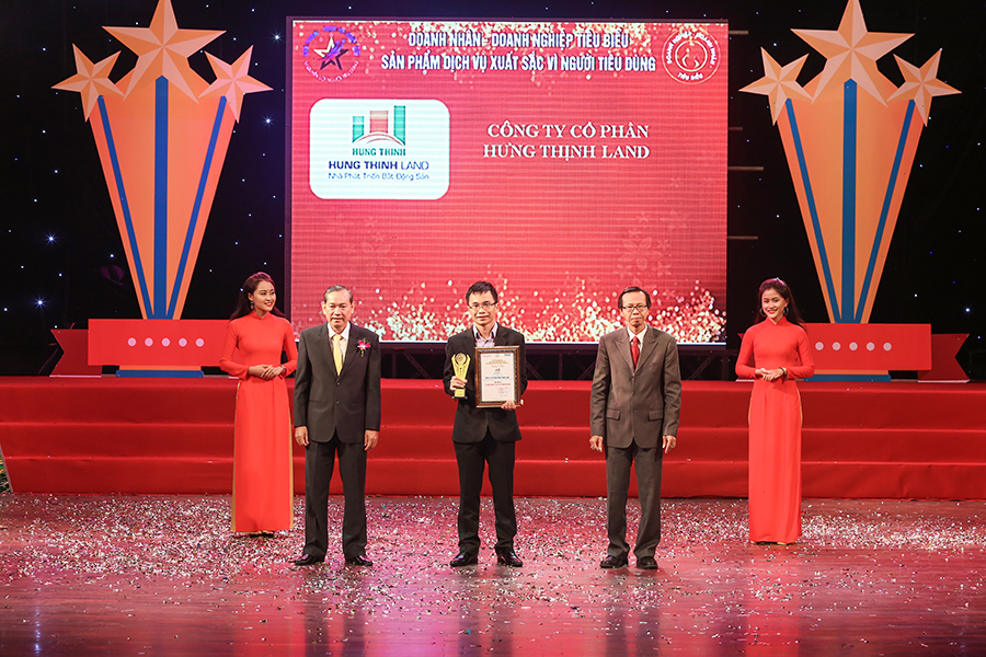 Hung Thinh Land vinh dự đón nhận giải thưởng Top 10 – sản phẩm, dịch vụ xuất sắc vì người tiêu dùng 2017