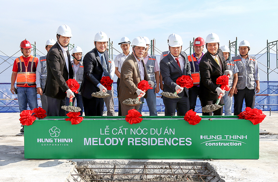 Hung Thinh Corp cất nóc dự án Melody Residences