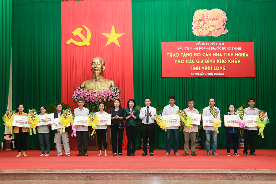 Hung Thinh Corp tài trợ 5,5 tỷ đồng cho các Chương trình an sinh xã hội tại tỉnh Vĩnh Long và Bà Rịa - Vũng Tàu