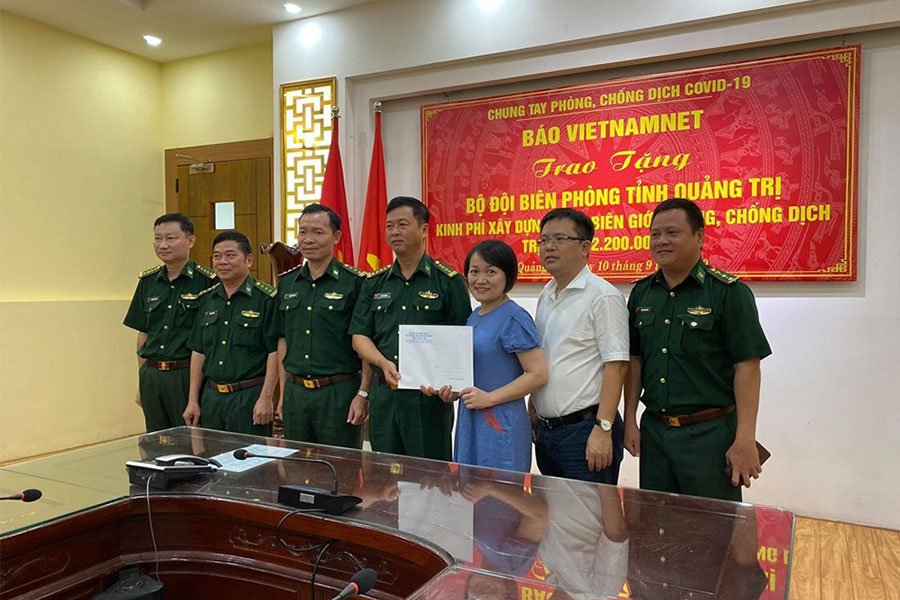 Tập đoàn Hưng Thịnh đồng hành cùng báo VietNamNet ủng hộ bộ đội biên phòng tỉnh Quảng Trị chống dịch