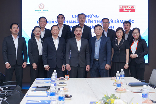 Tập đoàn Alphanam gặp gỡ và trao đổi định hướng hợp tác cùng Tập đoàn Hưng Thịnh