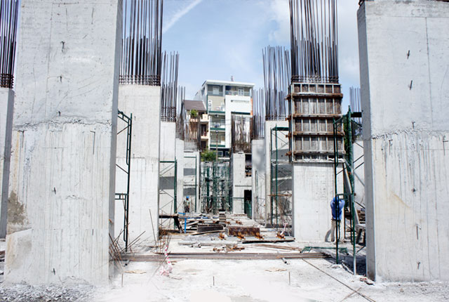 Hình ảnh thi công đến ngày 15-8-2015