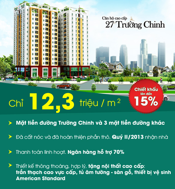 Căn hộ 27 Trường Chinh
