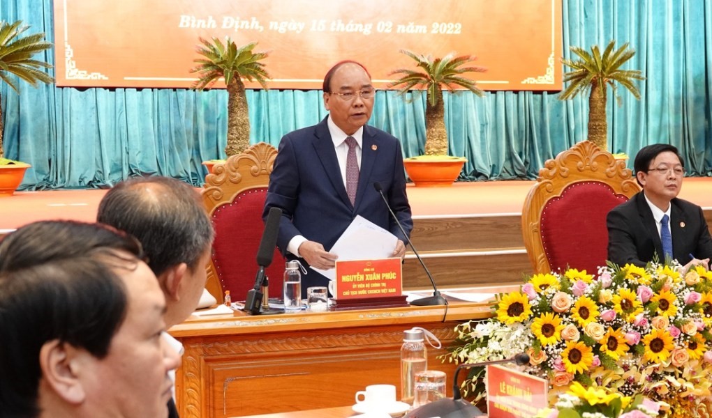 Chủ tịch nước thăm Bình Định 