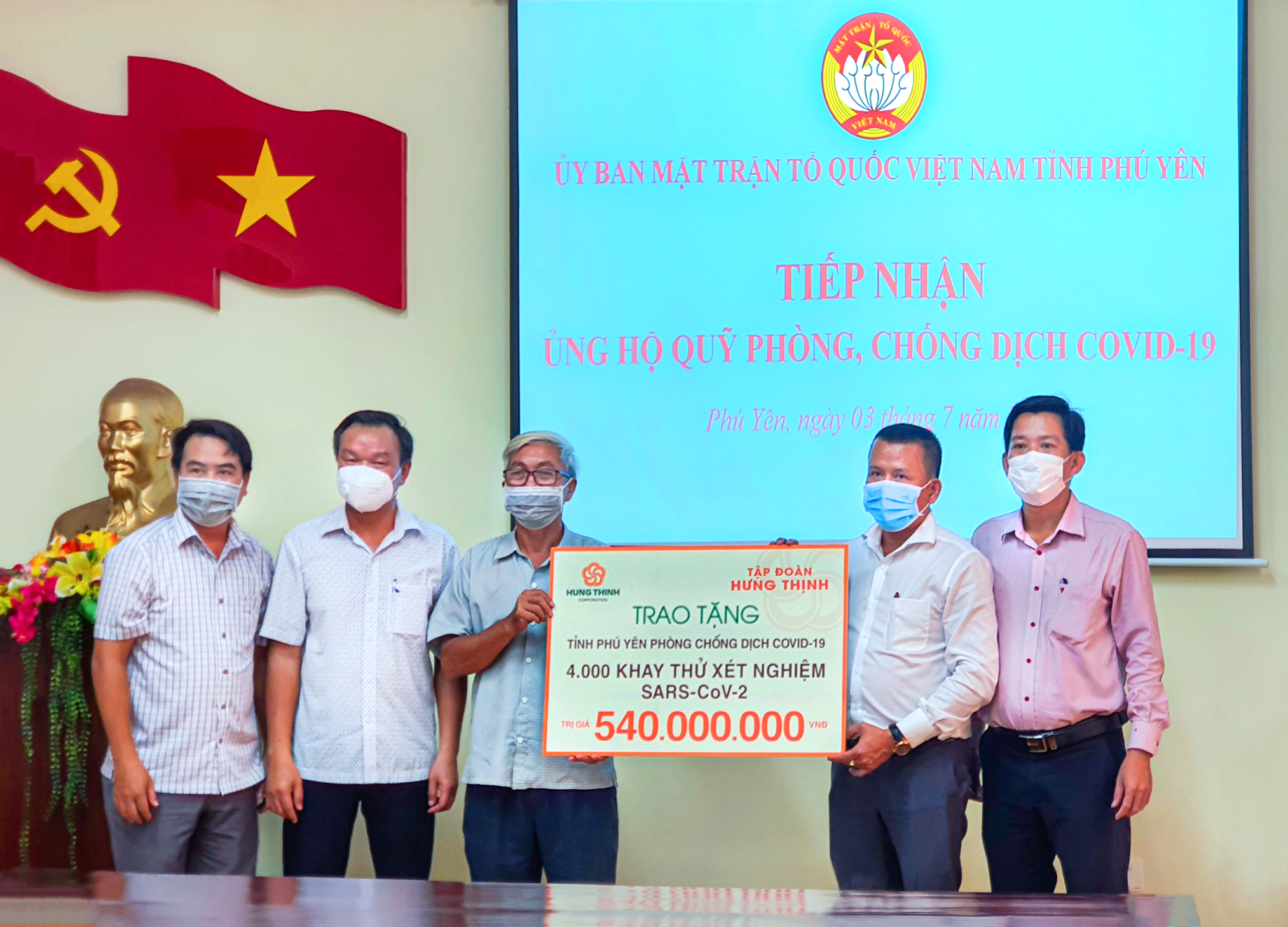Tập đoàn Hưng Thịnh chung tay cùng tỉnh Phú Yên phòng, chống dịch Covid-19