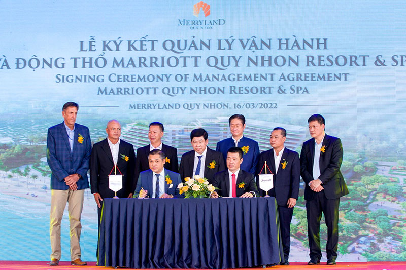 HUNG THINH CORPORATION HOLDS COOPERATION SIGNING AND GROUNDBREAKING CEREMONY FOR 5-STAR HOTEL MARRIOTT QUY NHON RESORT & SPA AT MERRYLAND QUY NHON