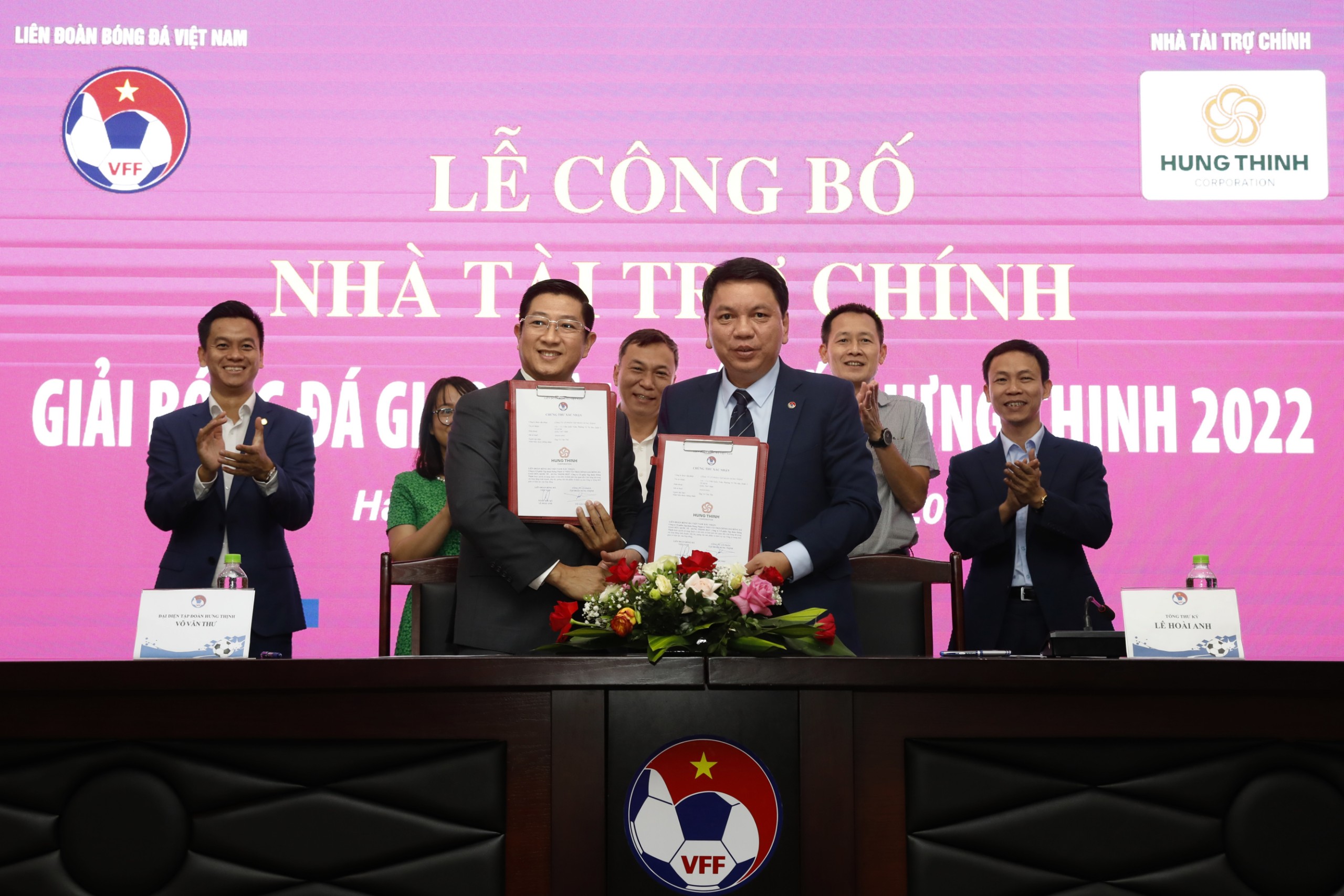  Tập đoàn Hưng Thịnh là nhà tài trợ chính giải bóng đá giao hữu quốc tế - Hưng Thịnh 2022